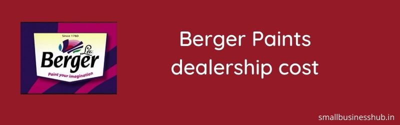 berger paints dealership cost