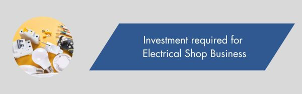 electrical shop business cost